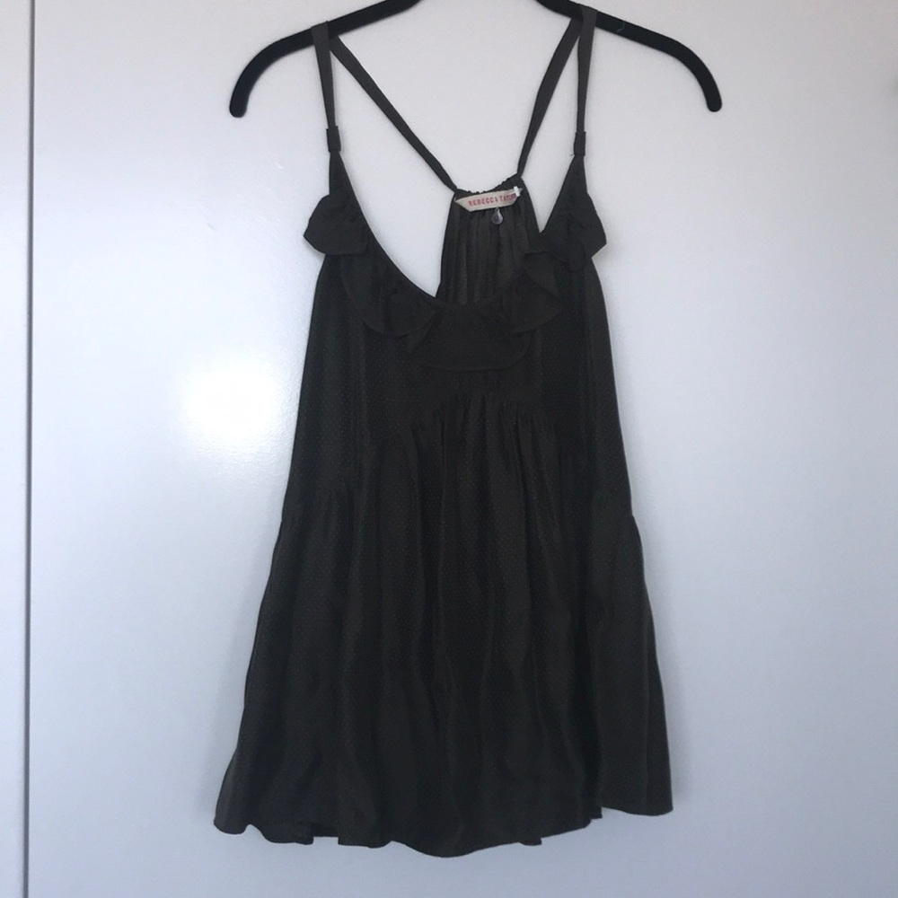 Olive green Rebecca Taylor tank top